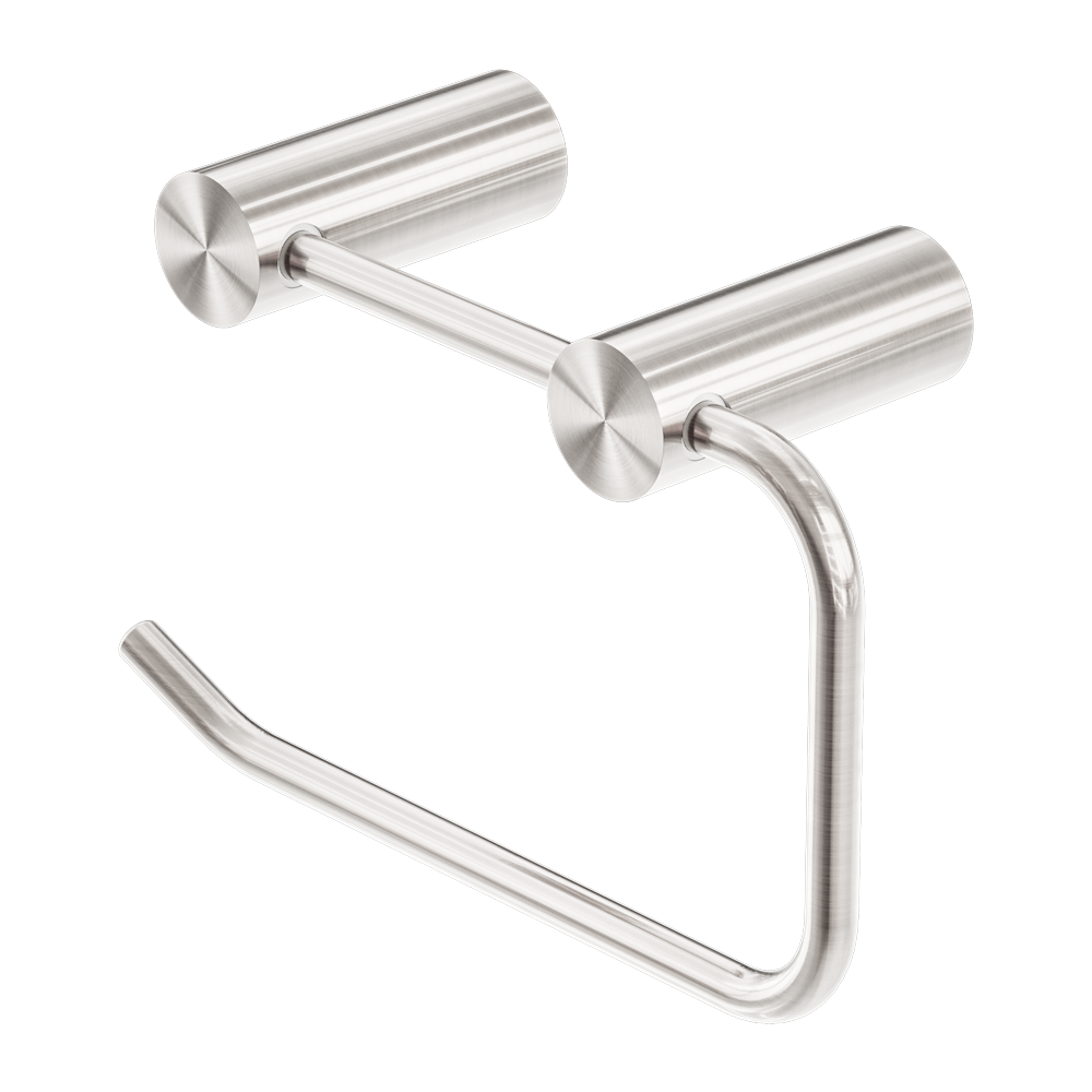 NEW MECCA TOILET ROLL HOLDER BRUSHED NICKEL