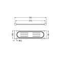 NEW MECCA METAL SHOWER SHELF MATTE BLACK