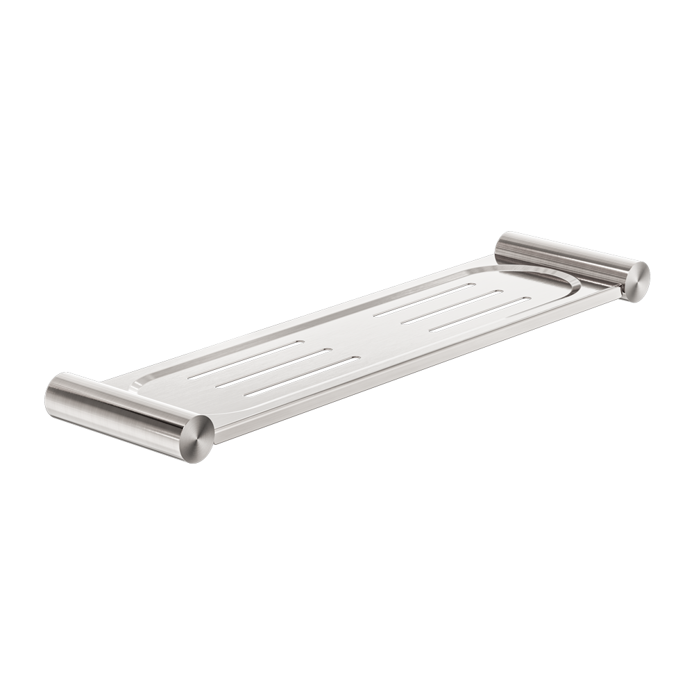 NEW MECCA METAL SHOWER SHELF BRUSHED NICKEL