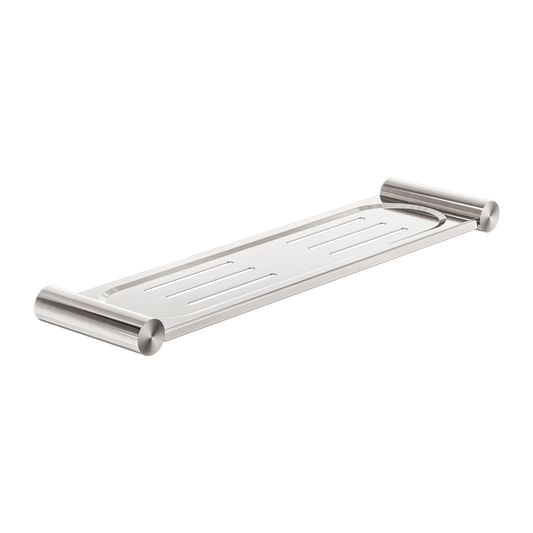 NEW MECCA METAL SHOWER SHELF BRUSHED NICKEL