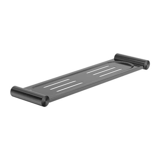 NEW MECCA METAL SHOWER SHELF GUN METAL