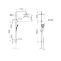 Nero Round Twin Shower Chrome - Twin Showers