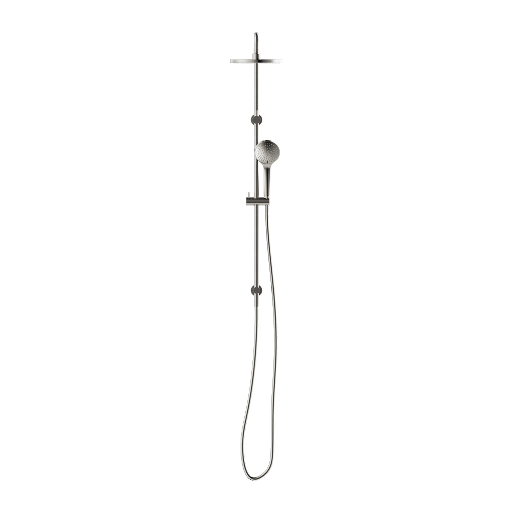 ROUND TWIN SHOWER WITH AIR SHOWER I BRUSHED NICKEL