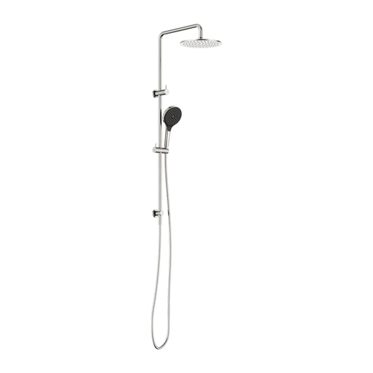 ROUND TWIN SHOWER WITH AIR SHOWER II BRUSHED NICKEL