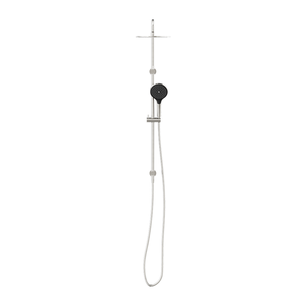 ROUND TWIN SHOWER WITH AIR SHOWER II BRUSHED NICKEL