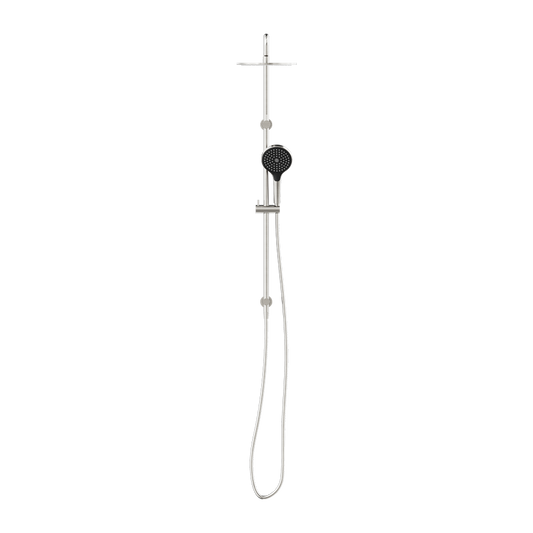 ROUND TWIN SHOWER WITH AIR SHOWER II BRUSHED NICKEL