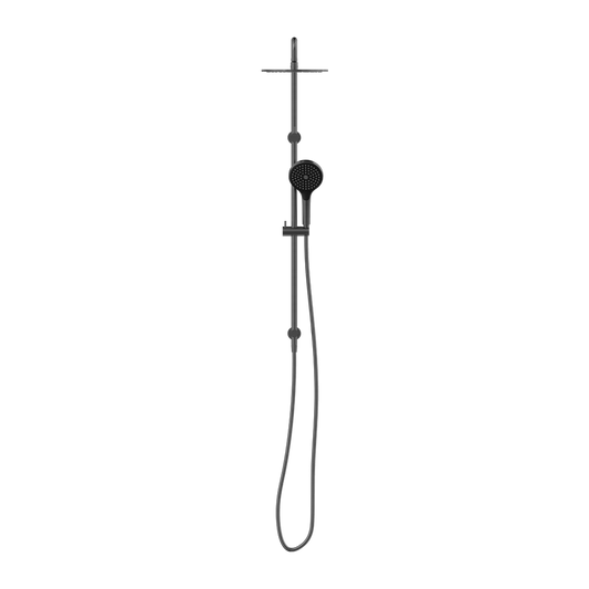 ROUND TWIN SHOWER WITH AIR SHOWER II GUN METAL