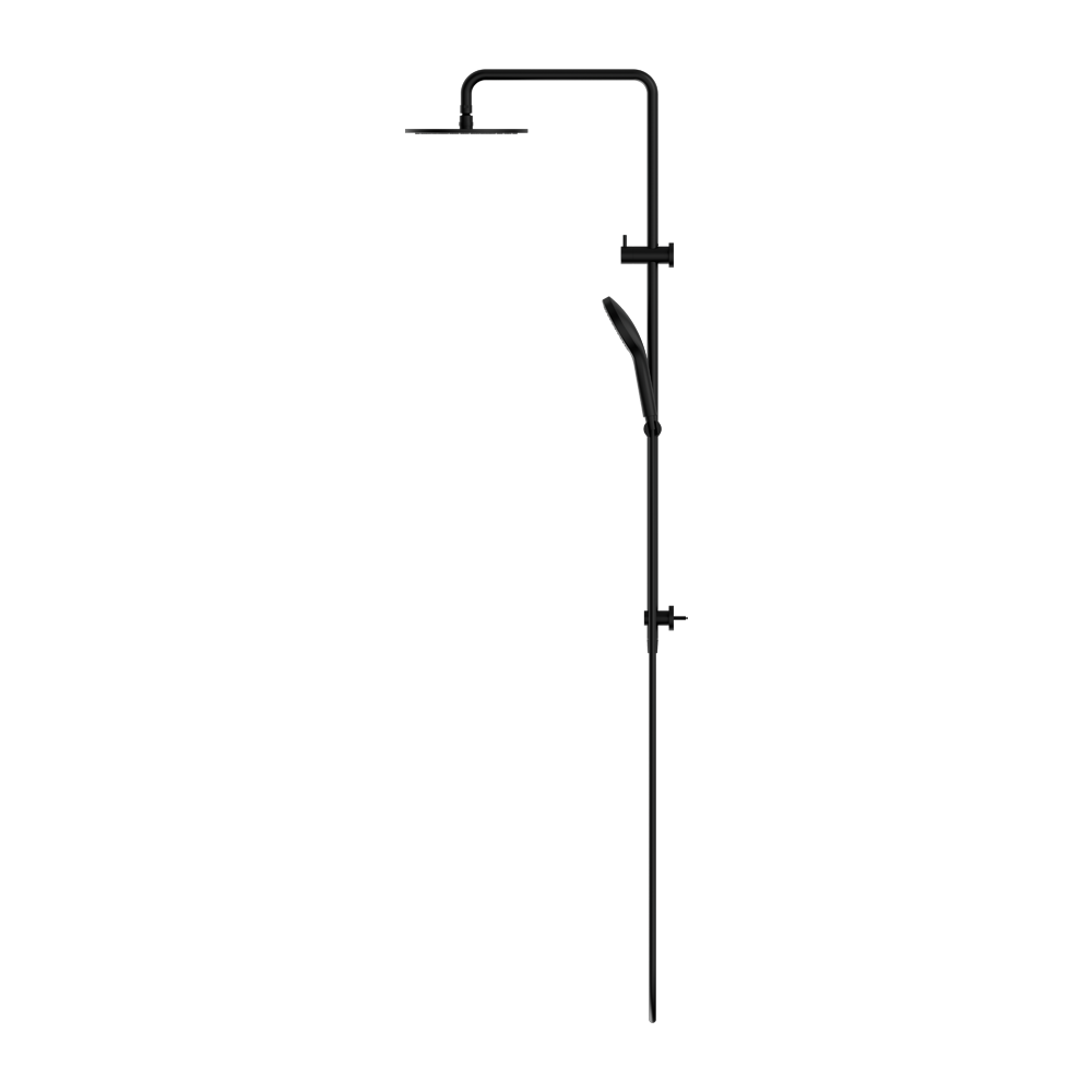 ROUND TWIN SHOWER WITH AIR SHOWER II MATTE BLACK