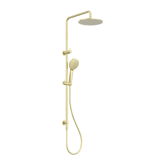 ROUND TWIN SHOWER BRUSHED GOLD