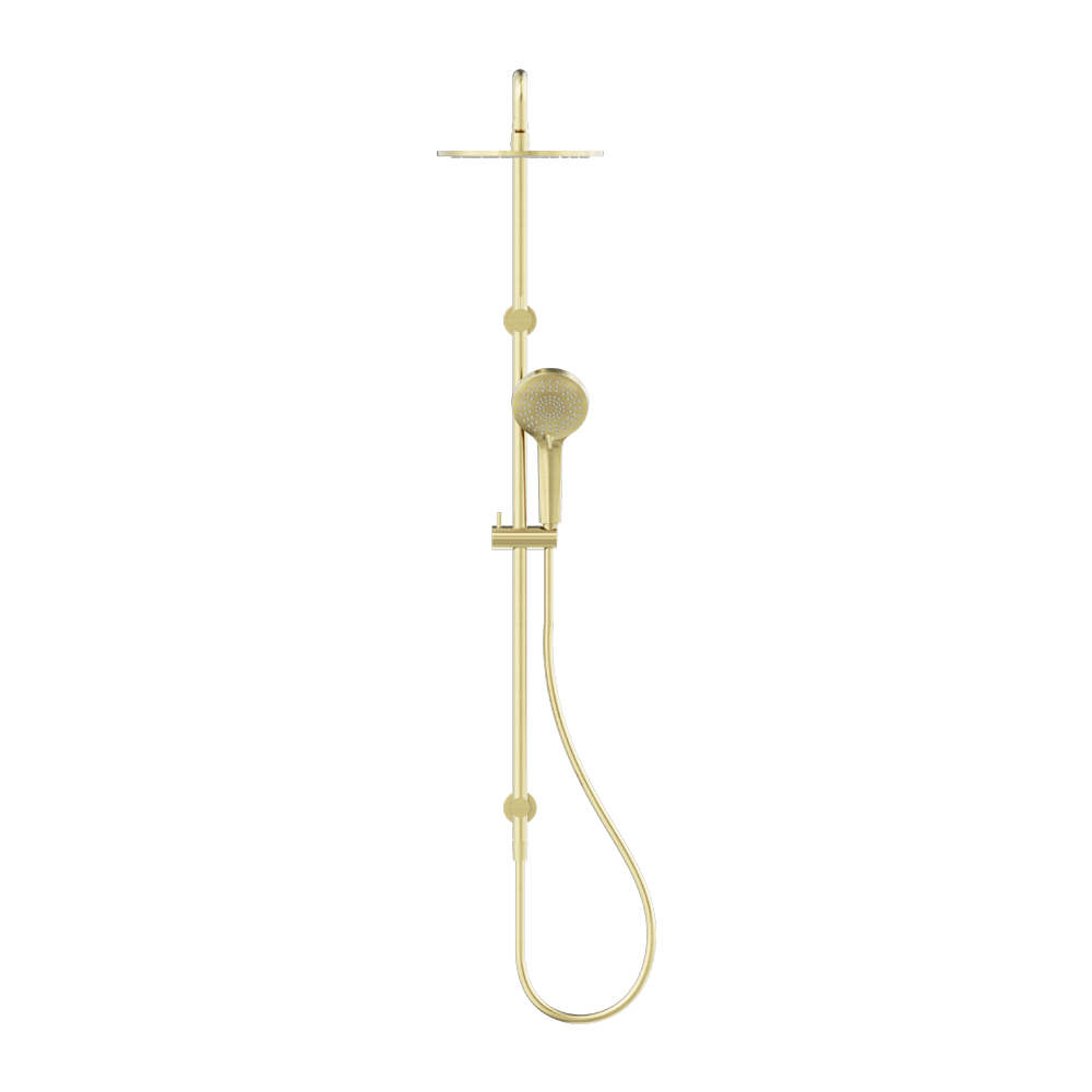 ROUND TWIN SHOWER BRUSHED GOLD