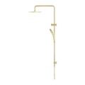 ROUND TWIN SHOWER BRUSHED GOLD
