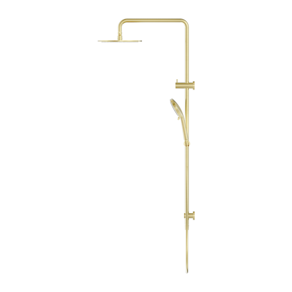 ROUND TWIN SHOWER BRUSHED GOLD