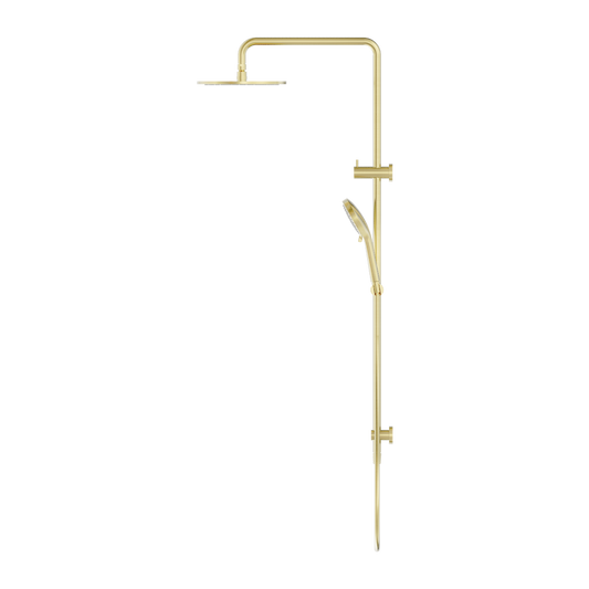 ROUND TWIN SHOWER BRUSHED GOLD