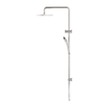 ROUND TWIN SHOWER BRUSHED NICKEL