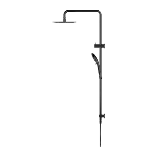 ROUND TWIN SHOWER GUN METAL