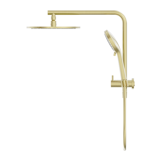 MECCA 2 IN 1 TWIN SHOWER BRUSHED GOLD
