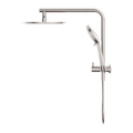 MECCA 2 IN 1 TWIN SHOWER BRUSHED NICKEL