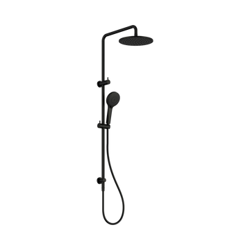 Nero Round Twin Shower Matte Black — Twin & Combination Showers