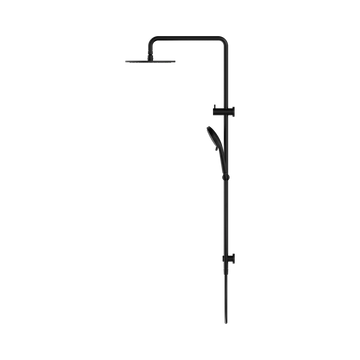 Nero Round Twin Shower Matte Black — Twin & Combination Showers