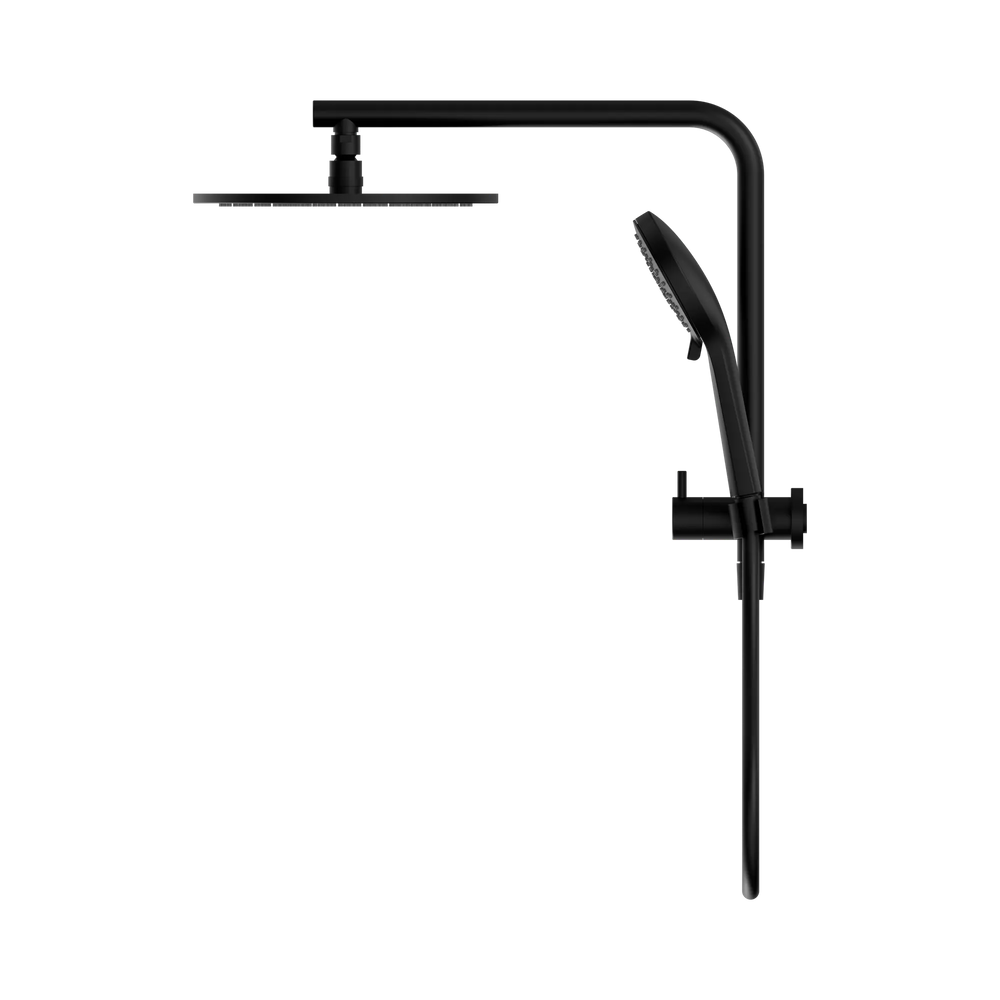 Mecca 2 In 1 Twin Shower Matte Black — Twin & Combination Showers