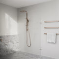 BIANCA 240V SINGLE HEATED TOWEL RAIL BRUSHED BRONZE