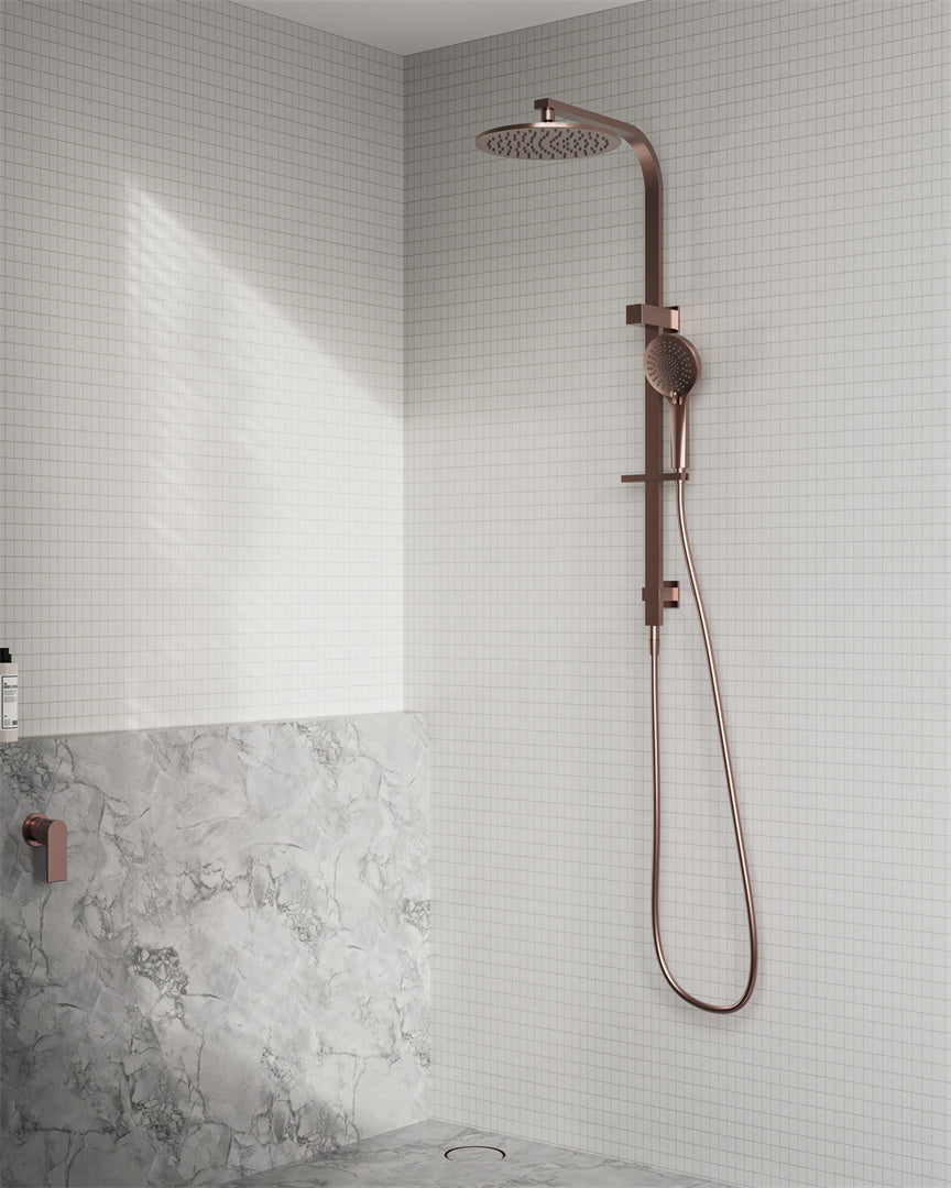 BIANCA TWIN SHOWER BRUSHED BRONZE