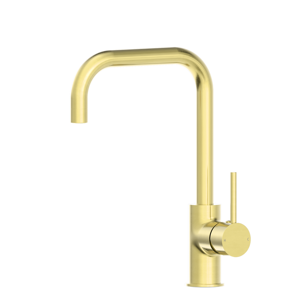 DOLCE KITCHEN MIXER SQUARE SHAPE BRUSHED GOLD