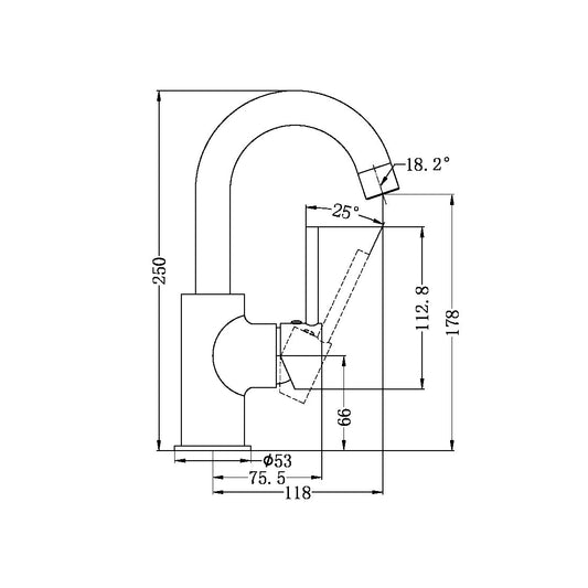 DOLCE BASIN MIXER CHROME