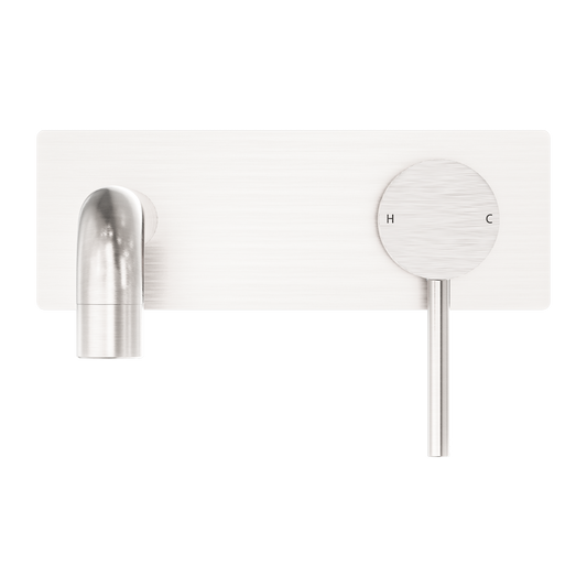 DOLCE WALL BASIN/BATH MIXER BRUSHED NICKEL