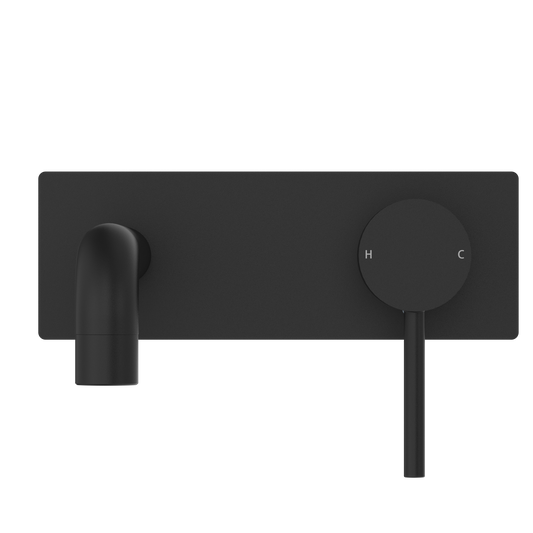 DOLCE WALL BASIN/BATH MIXER MATTE BLACK