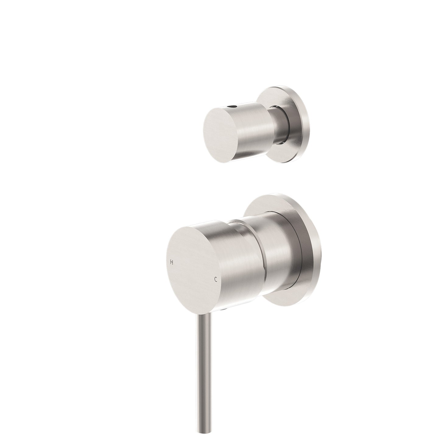 DOLCE SHOWER MIXER WITH DIVERTOR SEPARATE BACK PLATE BN (NR250809EBN) BRUSHED NICKEL