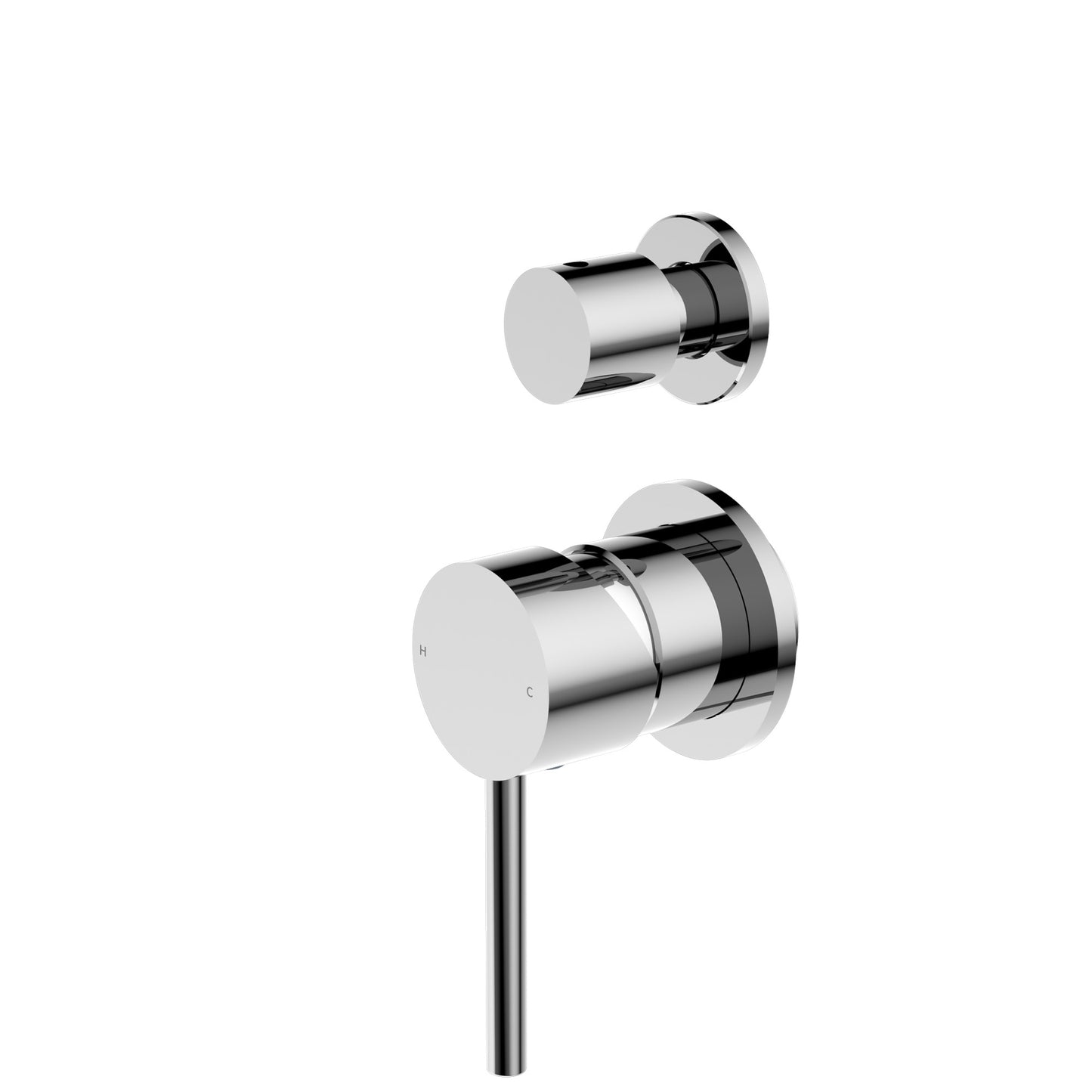DOLCE SHOWER MIXER WITH DIVERTOR SEPARATE BACK PLATE CH (NR250809ECH) CHROME
