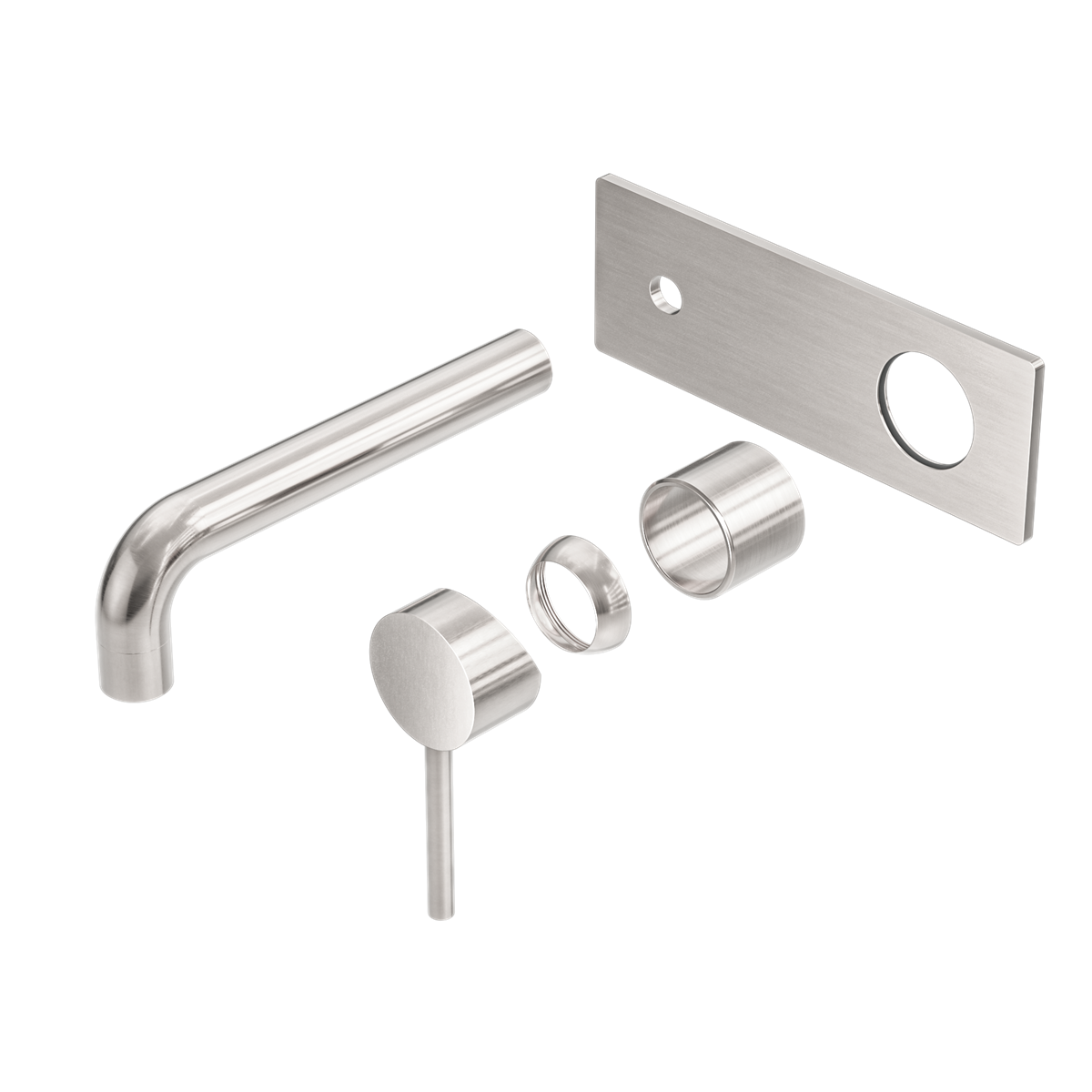 DOLCE WALL BASIN/BATH MIXER TRIM KITS ONLY BRUSHED NICKEL