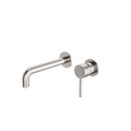 DOLCE WALL BASIN/BATH MIXER SEPARATE BACK PLATE BRUSHED NICKEL