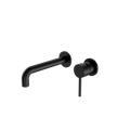DOLCE WALL BASIN/BATH MIXER SEPARATE BACK PLATE MATTE BLACK