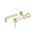 DOLCE WALL BASIN/BATH MIXER SEPARATE BACK PLATE TRIM KITS ONLY BRUSHED GOLD