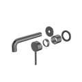 DOLCE WALL BASIN/BATH MIXER SEPARATE BACK PLATE TRIM KITS ONLY GUN METAL