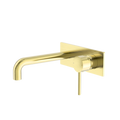 DOLCE WALL BASIN/BATH MIXER BRUSHED GOLD