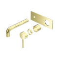 DOLCE WALL BASIN/BATH MIXER TRIM KITS ONLY BRUSHED GOLD