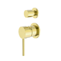 DOLCE SHOWER MIXER WITH DIVERTOR SEPARATE BACK PLATE BRUSHED GOLD