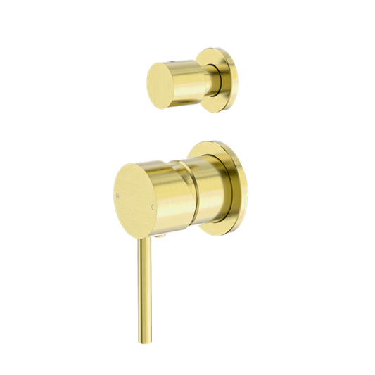 DOLCE SHOWER MIXER WITH DIVERTOR SEPARATE BACK PLATE BRUSHED GOLD