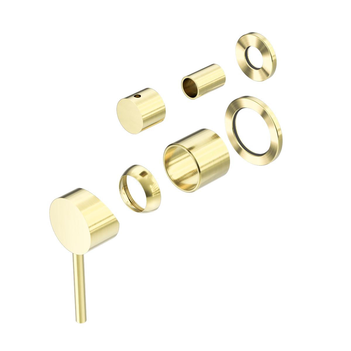 DOLCE SHOWER MIXER WITH DIVERTOR SEPARATE BACK PLATE TRIM KITS ONLY BG (NR250811ETBG) BRUSHED GOLD