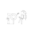 DOLCE SHOWER MIXER TRIM KITS ONLY BRUSHED GOLD
