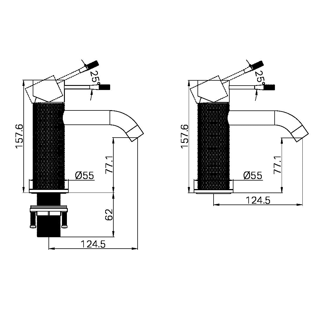OPAL BASIN MIXER BRUSHED NICKEL