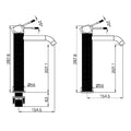 OPAL TALL BASIN MIXER GRAPHITE