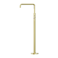OPAL FREESTANDING BATH MIXER WITH HAND SHOWER BRUSHED GOLD