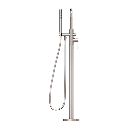 OPAL FREESTANDING BATH MIXER WITH HAND SHOWER BRUSHED NICKEL