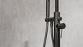 OPAL FREESTANDING BATH MIXER WITH HAND SHOWER GRAPHITE