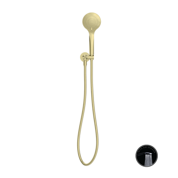 Opal Shower On Bracket With Air Shower Brushed Gold — Gold & Brass, Hand Held Showers