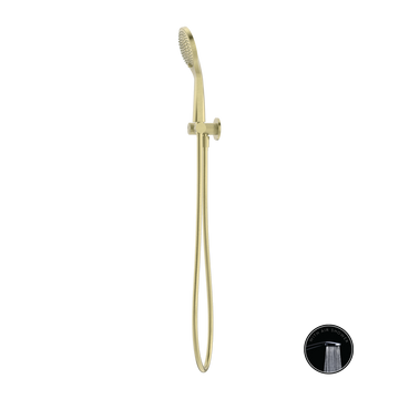 Opal Shower On Bracket With Air Shower Brushed Gold — Gold & Brass, Hand Held Showers